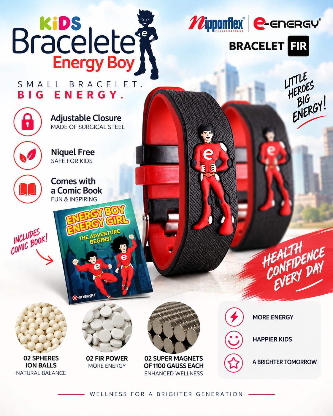 FIR ION Kids Bracelet - Energy Boy